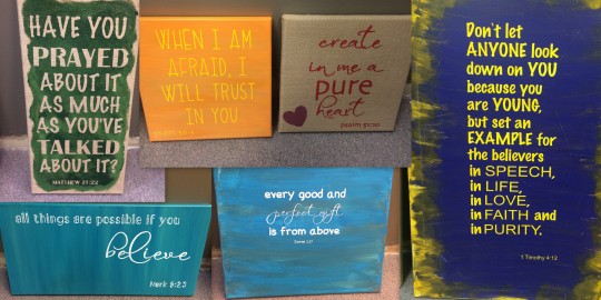 Bible verses on canvas