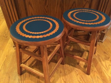 Completed barstools